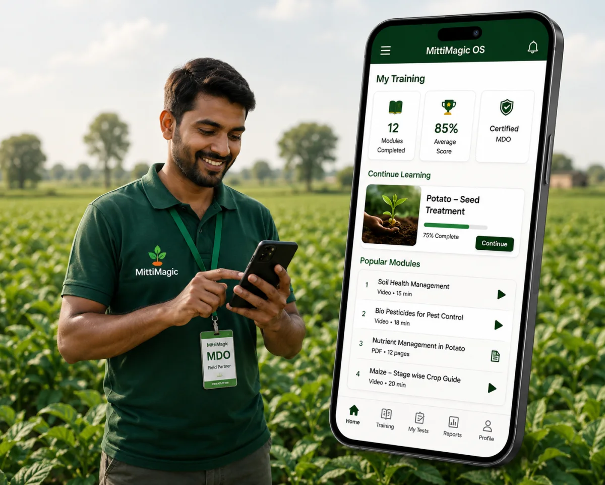 Mitti Magic MDO using mobile training modules